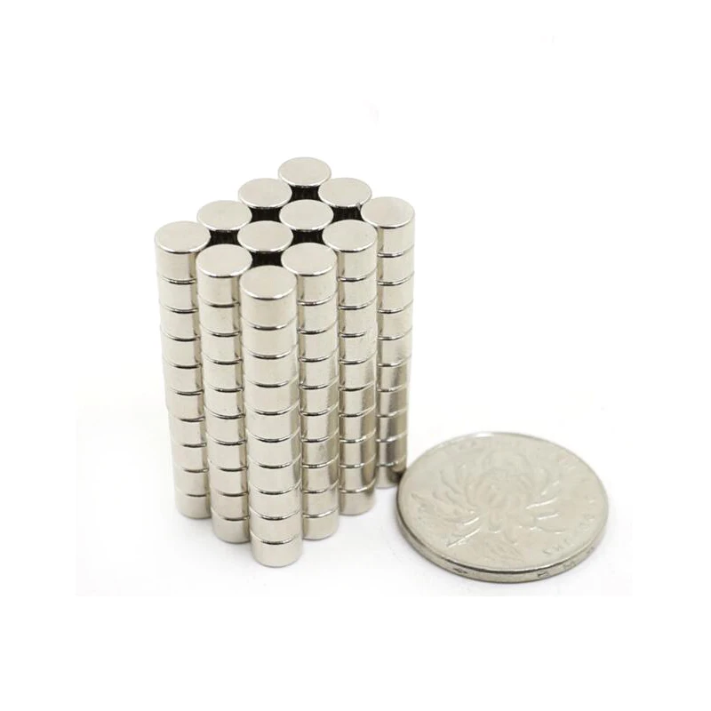 Imán redondo pequeño de 6x5mm, 6mm x 5mm para refrigeradores domésticos, oficinas DIY, Mini imanes fuertes de 6x5mm, 6x5mm