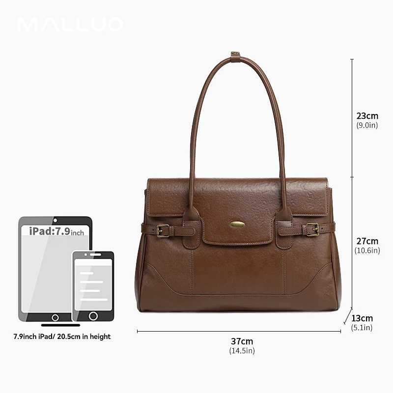 

Women Natural Cow Leather Shoulder Underarm Bag Female Luxury Designer Cowhide Handbags Ladies Retro Large Capacity Commute Bags