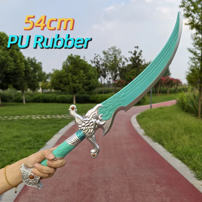 1:1 Cosplay Game Naraka Bladepoint Dolk Zwaard Battle schemering mes Veiligheid PU Wapens Halloween Rollenspel Model Speelgoed 54 cm