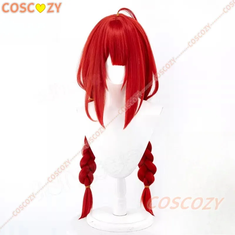 Ukinami Yuzuha Zenless Zone Zero Game Косплей Парик Новый Эрidu Архив Герой 100 см Красные Синтетические Волосы для Женщин Хэллоуин