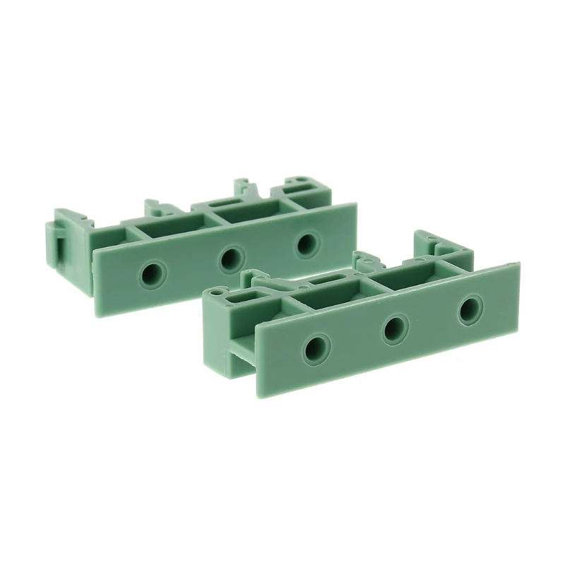 Supporto PCB 1 set semplici staffe montaggio per circuito stampato PCB per montaggio su guida DIN 2 adattatori + 4 viti