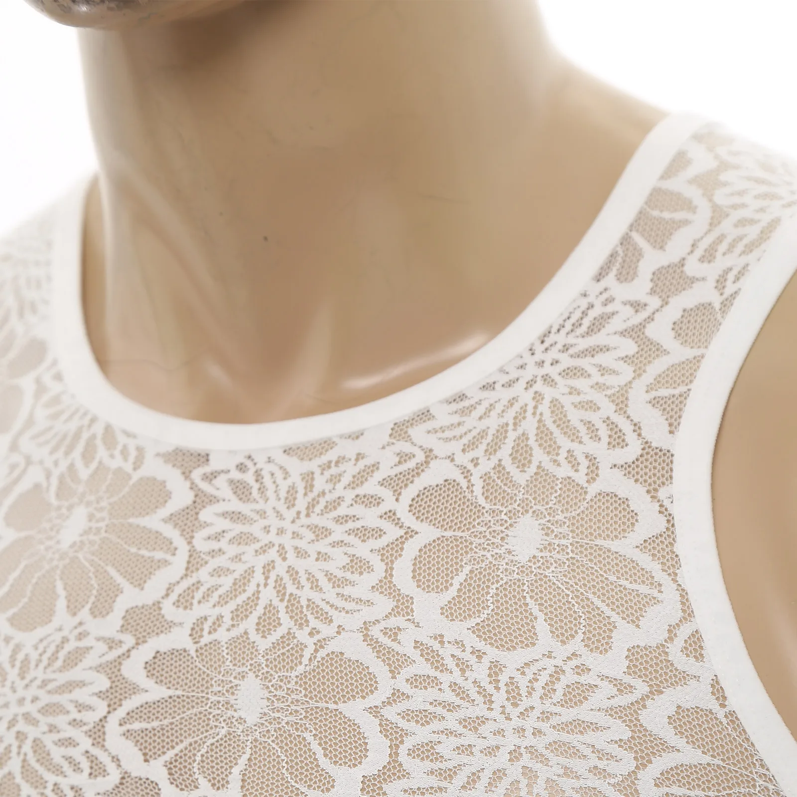 Mini สั้นเสื้อกั๊กผู้ชายกล้ามเนื้อแสดง Bra Top Cross-dressing Transgender บทบาทเล่น Prop Top สําหรับสนุกเกย์ชุดชั้นในชุดนอน