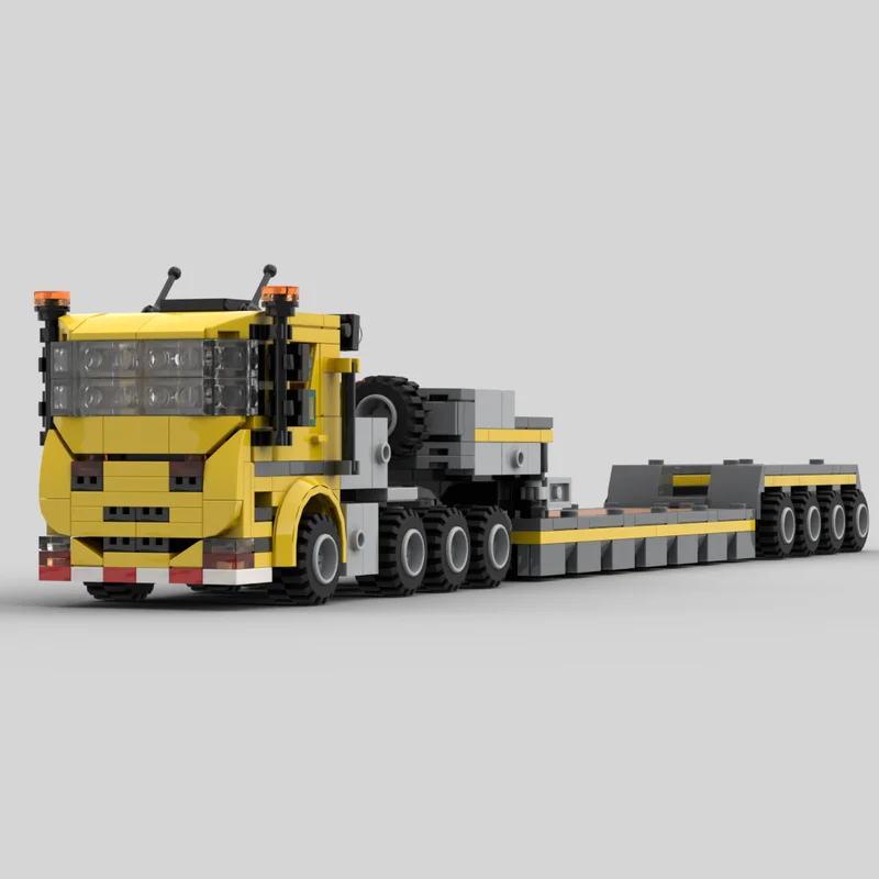 Building Block MOC-192687 Building Heavy-duty Low Loader Model Construction Model 528PCS Children\'s Birthday Gifts Christmas Toy