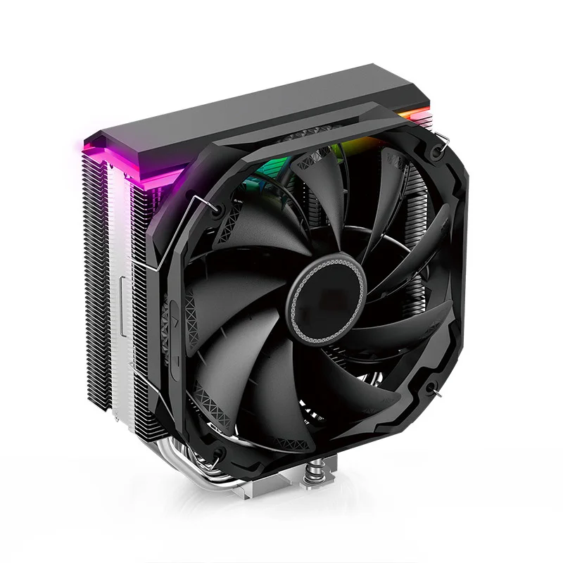 PLUS Dual Fan 5 Heat Pipe CPU Cooler For INTEL LGA2011 115X AMD AM4 AM3 TDP220W CPU Radiator 140mm Silent CPU Cooling Fan