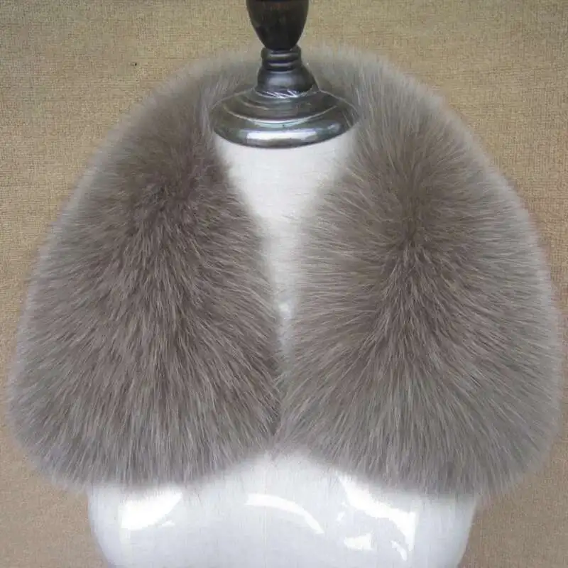 

Fox Fur Collar Winter Real Fur Collar Women's Universal Thickened Warm Scarves Natural Fox fur Scarves shawl Thick fur Shawl