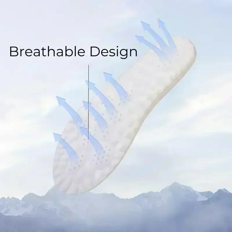 Men & Women 4D Cloud Insoles - Trim-to-Fit for Sneakers, Boots & Flats - Memory Foam + Acupoint Massage