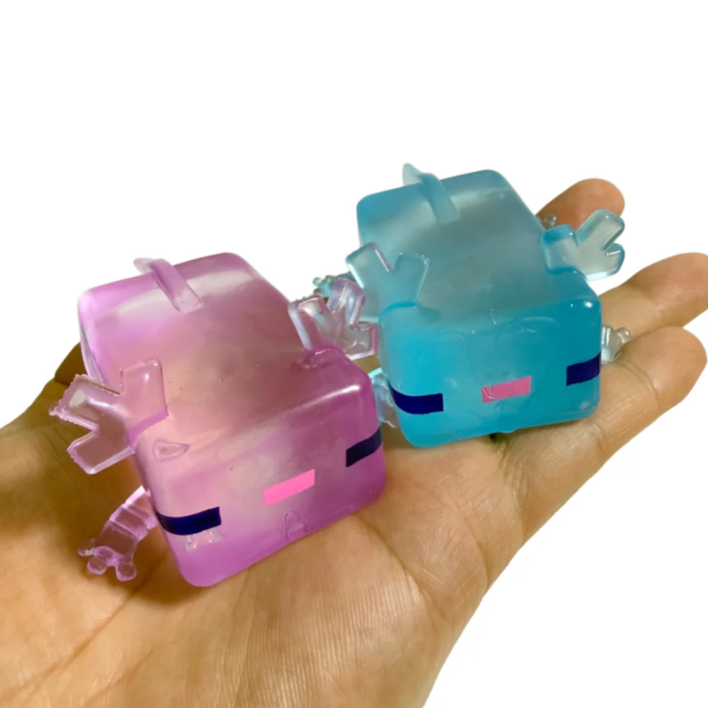 Stressabbau-Spielzeug Axolotl Squishy Spielzeuge TPR Weiche Stressabbau-Fidget-Spielzeuge Quetschbare Schreibtisch-Spielzeuge als Geschenk für Freunde