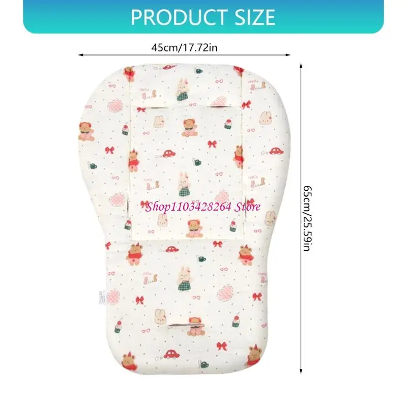 Soft Cotton Baby Strollers Pad Double Sided Cushion Gentle Cushioning Support