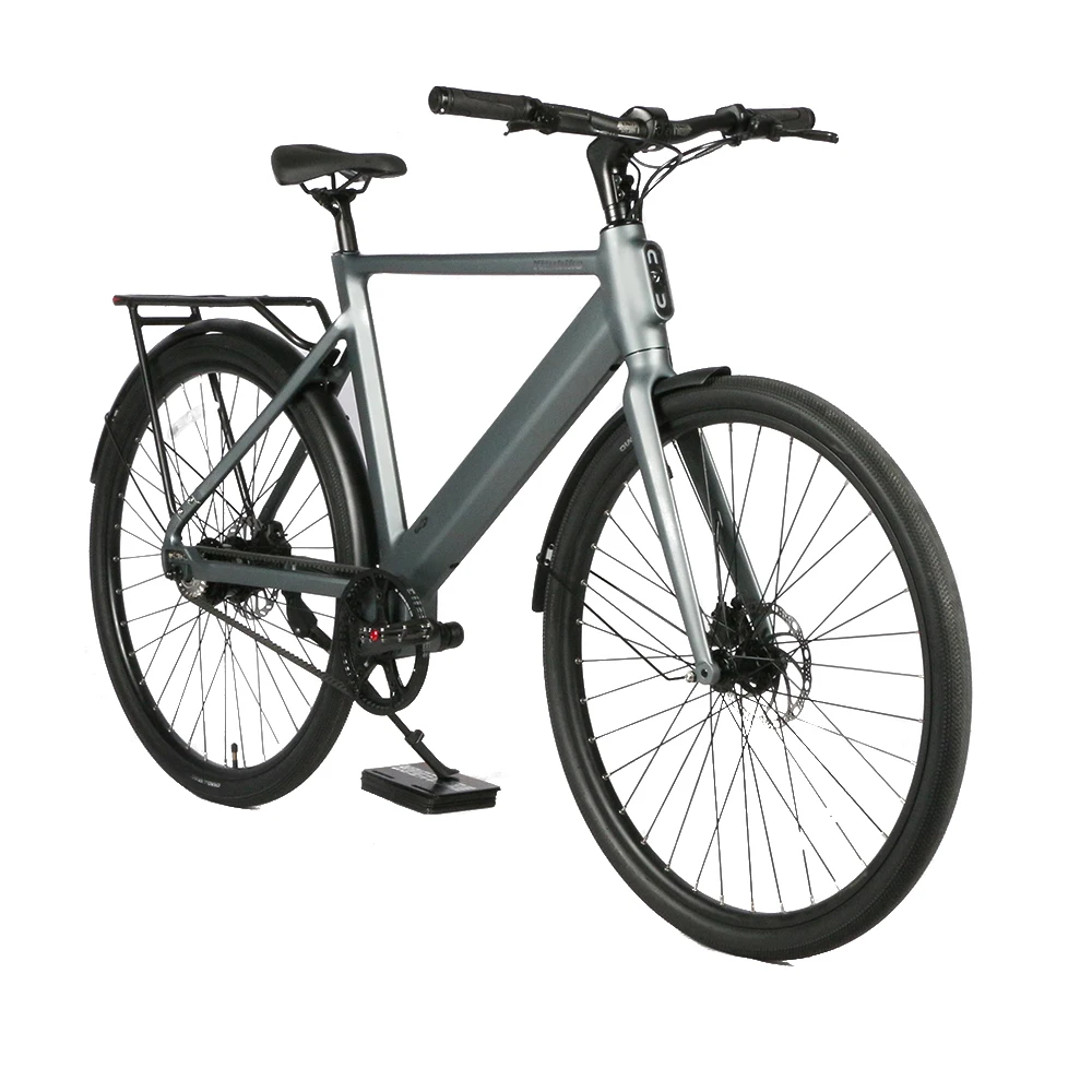 2 Wheel Electric Road Bike 2024 Fashion Design Electric Bike Adult  36V 10Ah Integrate Battery E Bike Men Belt Drive Ride