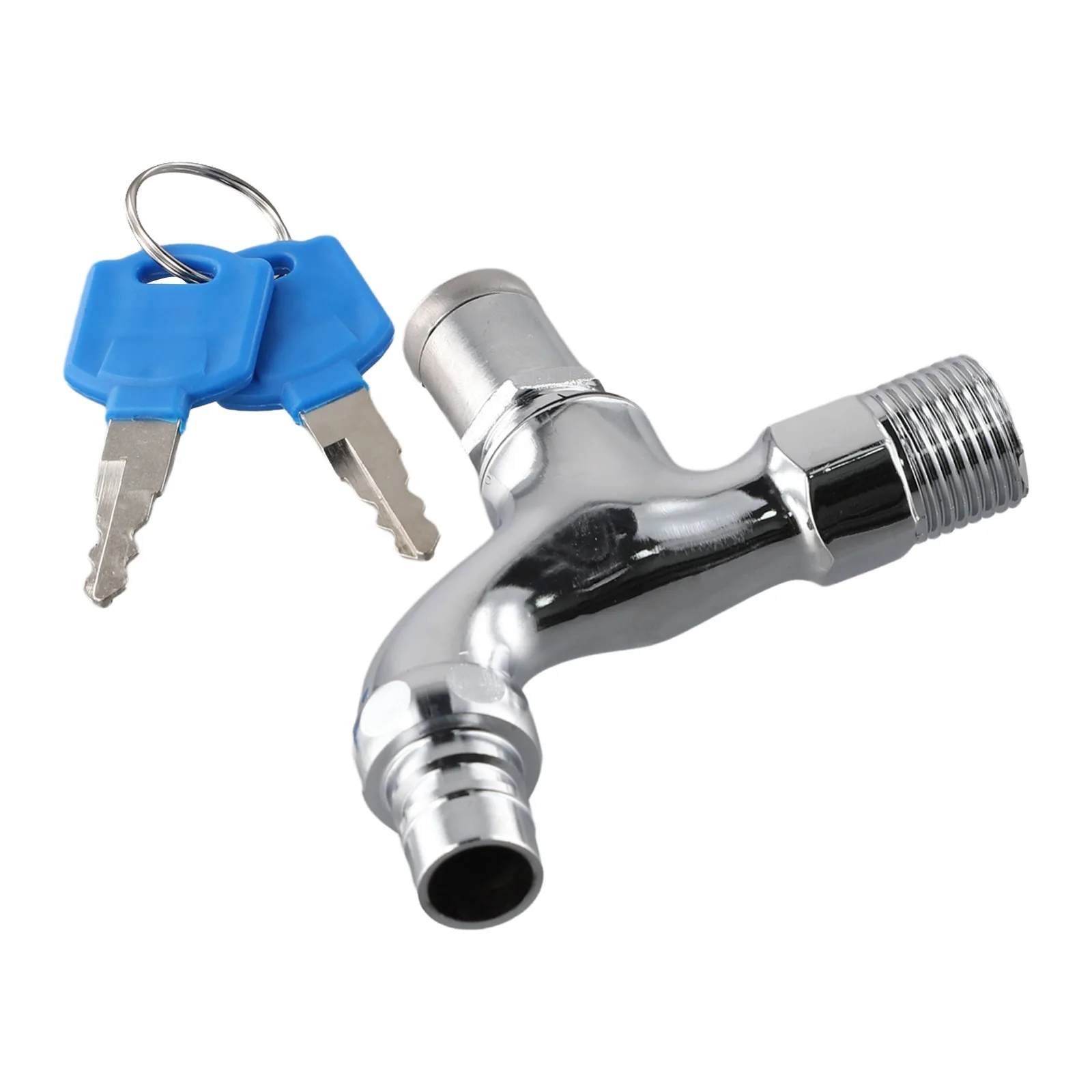 

Запираемый смеситель, уличный кран, смеситель для бассейнов с водой, общественные места для общественных мест, серебряный полив, 1/2 "мужская резьба