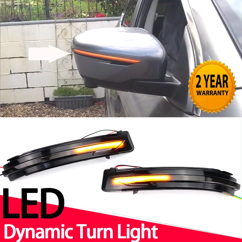 LED Dynamic Turn Signal Light Side Mirror Indicator Blinker Lamp For Nissan X-Trail T32 Qashqai J1 Navara NP300 Juke Pathfinder