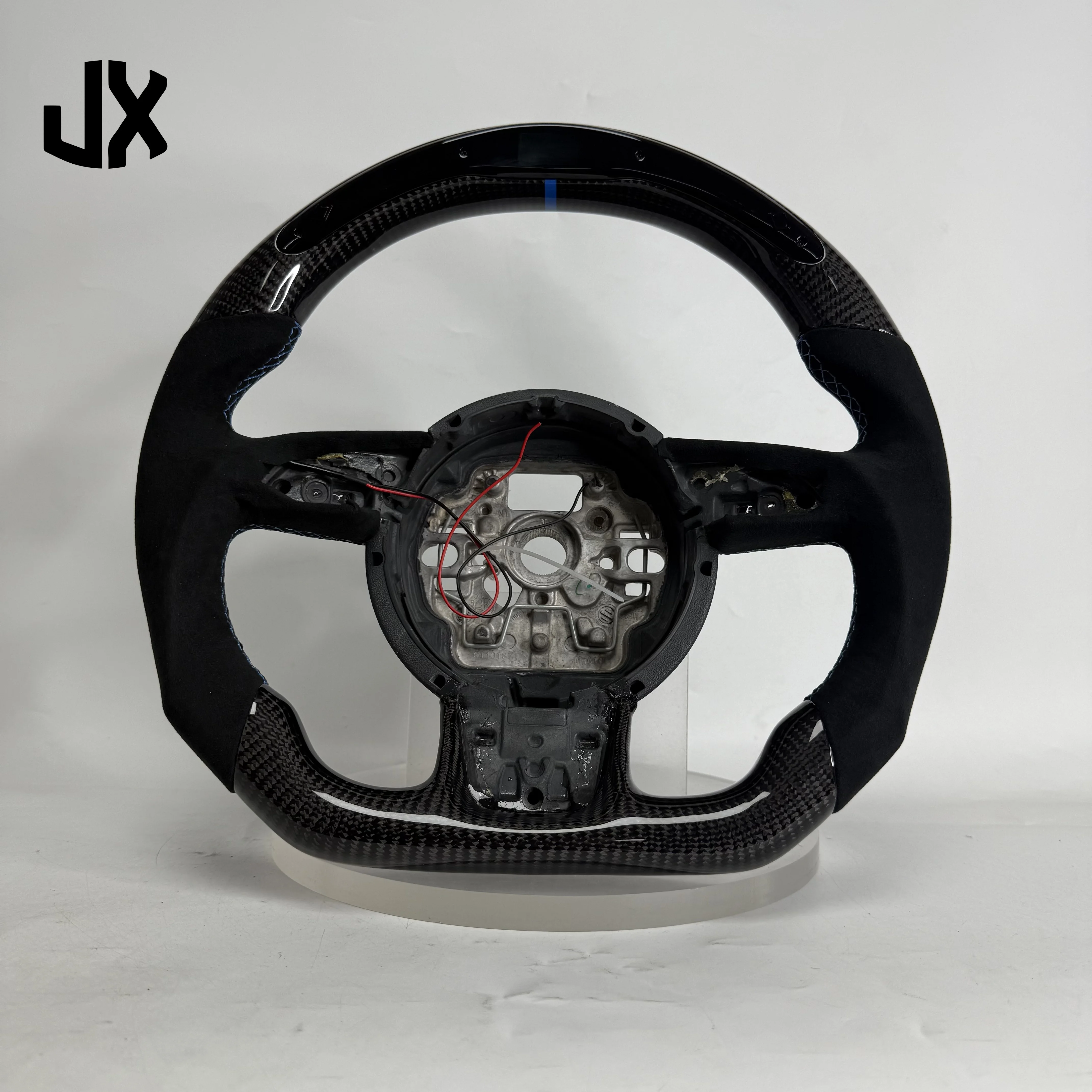 For Audi LED Race Display Carbon Fiber Steering Wheel A3 A4 B8 A5 A6 C7 A7 A8 S3 S5 S6 S7 RS3 RS4 RS5 RS6 RS7 TT TTRS B9 Mk2