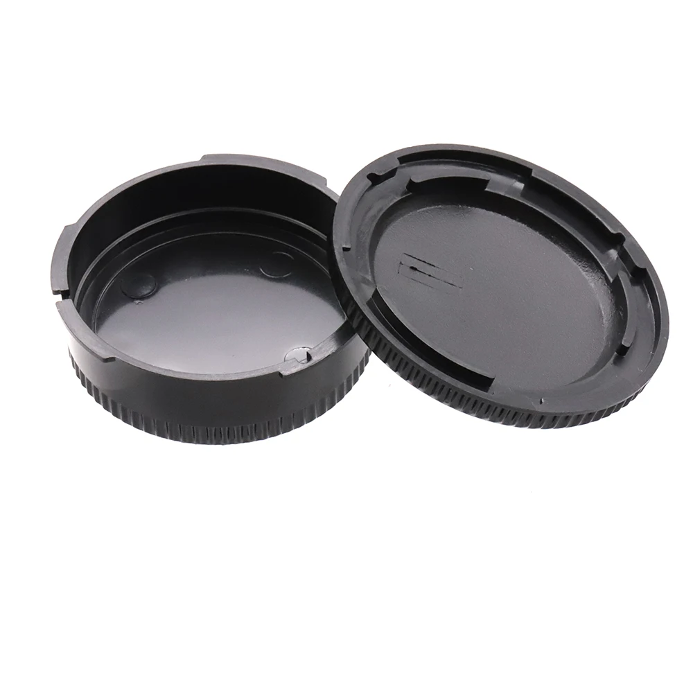 Tapa de lente trasera para cámara Canon FD, tapa de cuerpo de cámara, tapa de plástico negro para montura Canon FD SLR