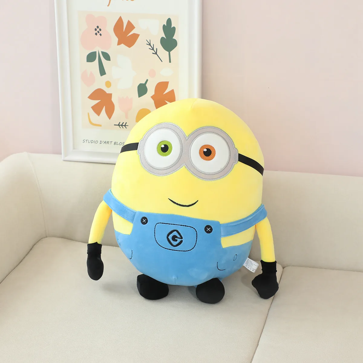 Miniso Despicable Me Movie Peripheral Little Yellow Man Plush Doll Fun Minions Movie Periphery Yellow Plush Toy Xmas Kid Gifts