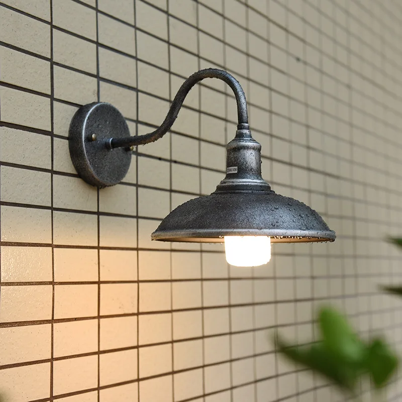 Amerikaanse Vintage Wandmontage Lamp Industriële Koperen Outdoor Indoor Lamp Binnenplaats Gang Aisel Bar Waterdichte Wandlamp