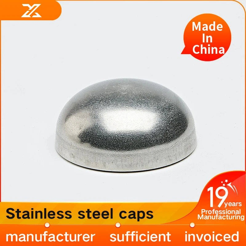 304 stainless steel elliptical head stamping welding head thick elliptical head pipe cap head Φ 32-300