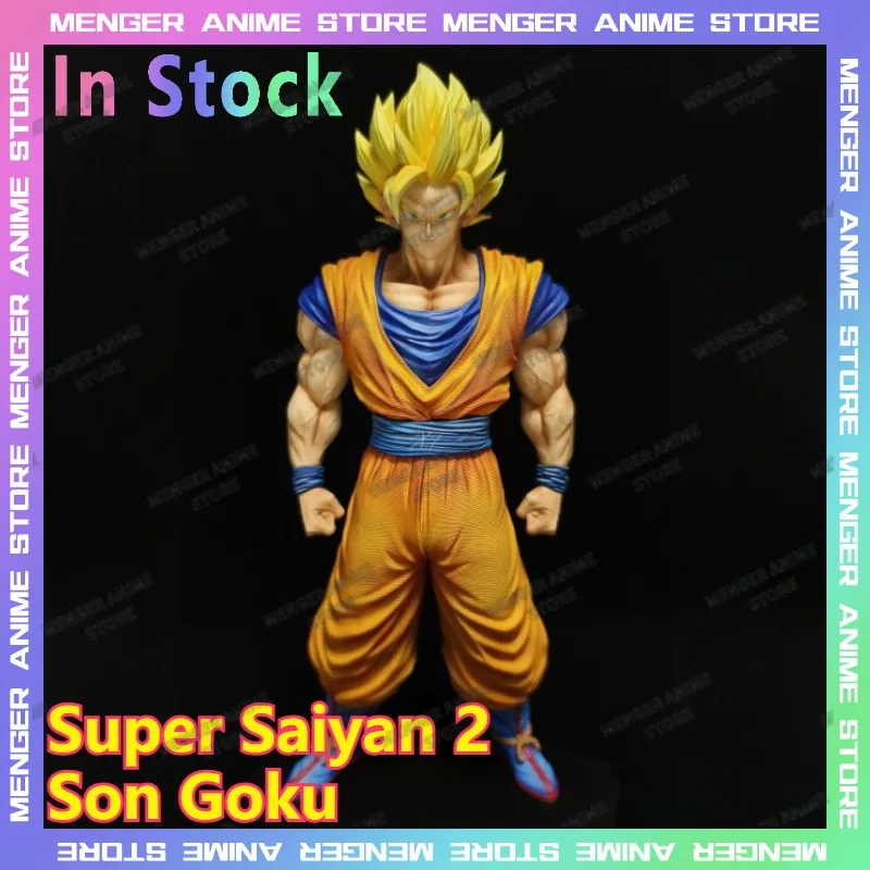 

PlanB Super Saiyan 2 Goku Dragon Ball Z Anime Resin Statue Fully Painted Standing Model Double Form Model Collectible Toys Gifts