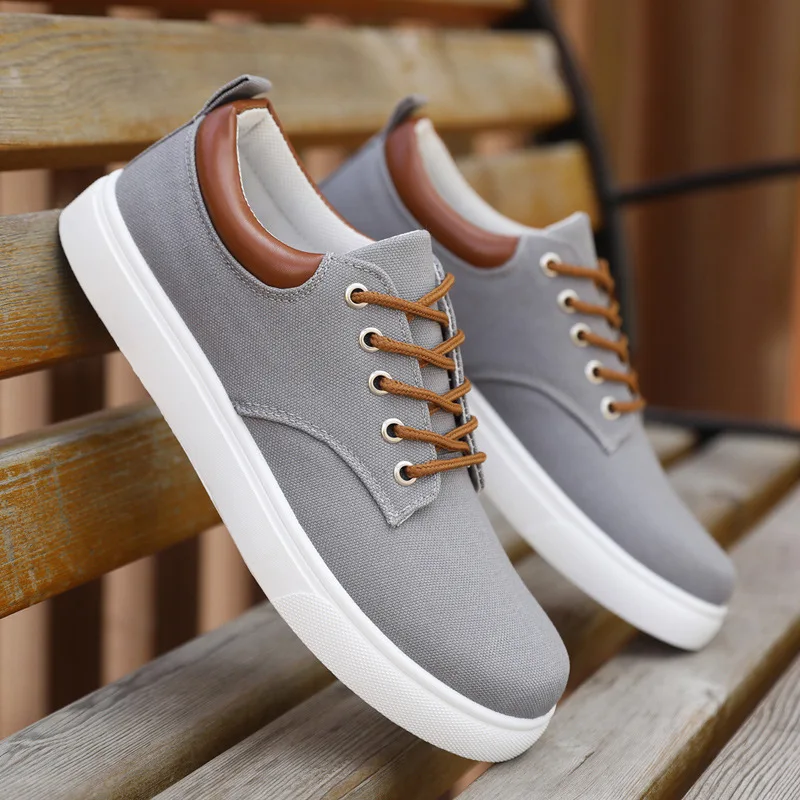Shoes Men's 2026 Spring New Breathable Canvas Shoes Casual Board Shoe Korean Version of Trendy Sports Shoes