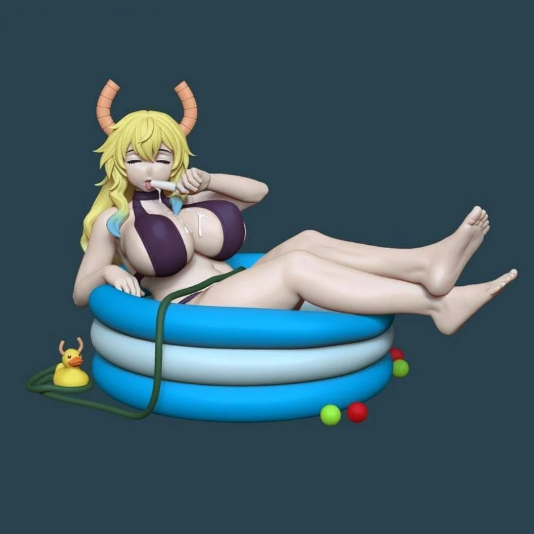 

1/24 Scale 70mm Resin Figure The Dragon Maid Lucoya of the Kobayashi Family Nsfw Model Kit Unassembled Unpainted toy 1306