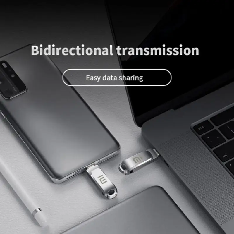 Xiaomi-memoria USB 3,2 de 2TB, Pendrive de Metal de transferencia de alta velocidad, interfaz tipo C, resistente al agua, para casa inteligente