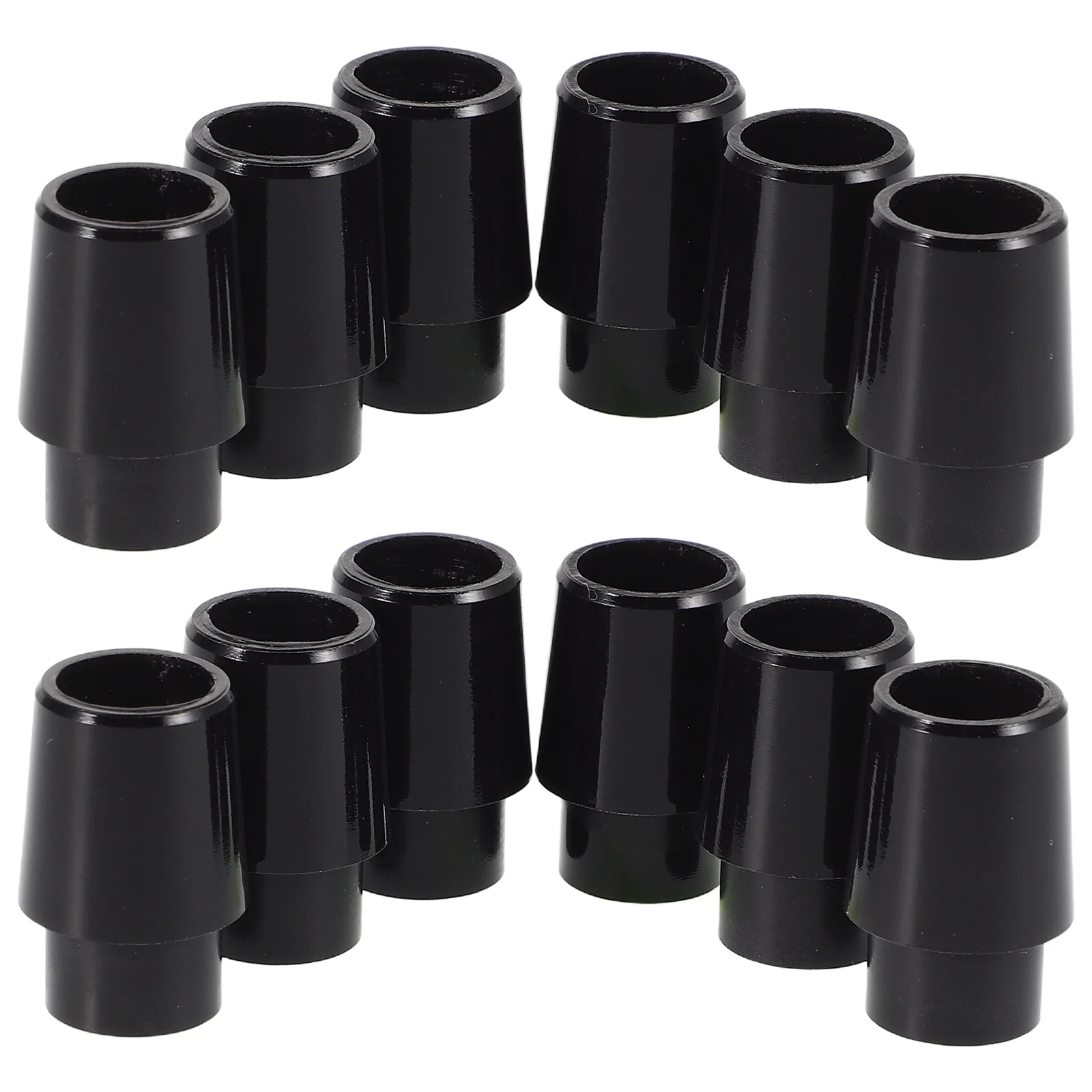 

12 Pcs Golf Accessories Club Rubber Ferrule Sleeves Rings Universal Shaft Black Golf Iron Rod Ferrules Durable Material