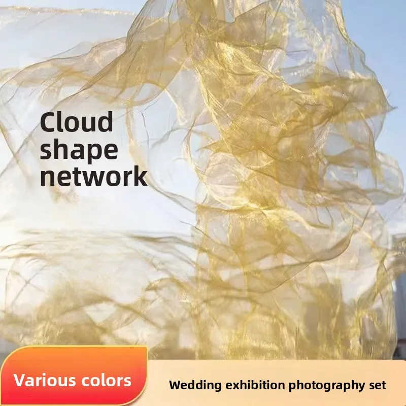Bendable Wire Embedded Decor Fabric for Wedding Venue Reception Stage Arch Decor Custom DIY Styling Wholesale Reusable Durable