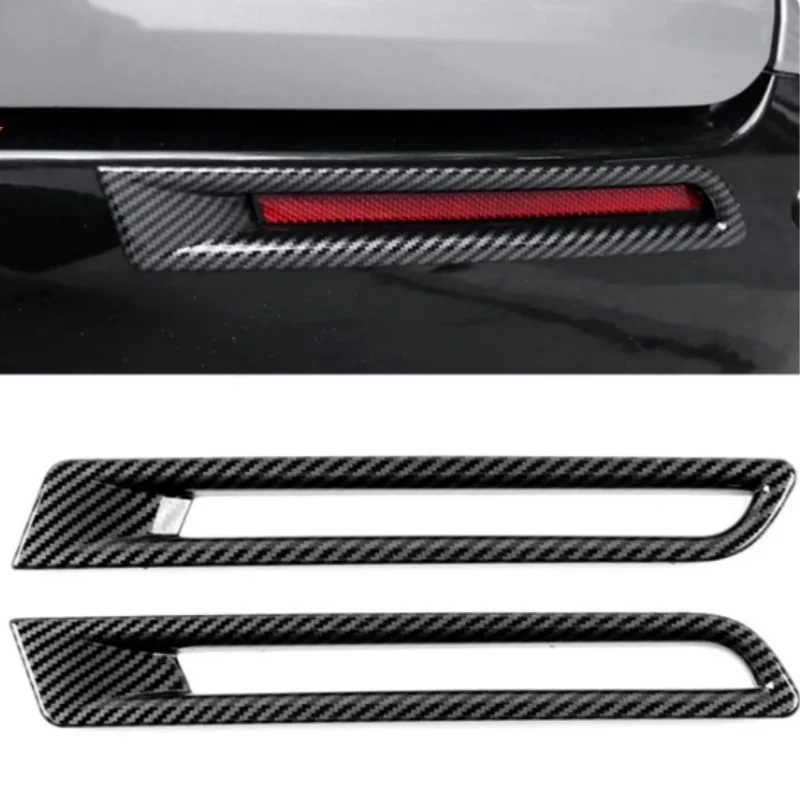 

For Toyota Sienna 2021 2022 2023 Rear Fog Light Lamp Frame Trim Covers Decoration Car Eyebrow Exterior Accessories Stickers 2Pcs