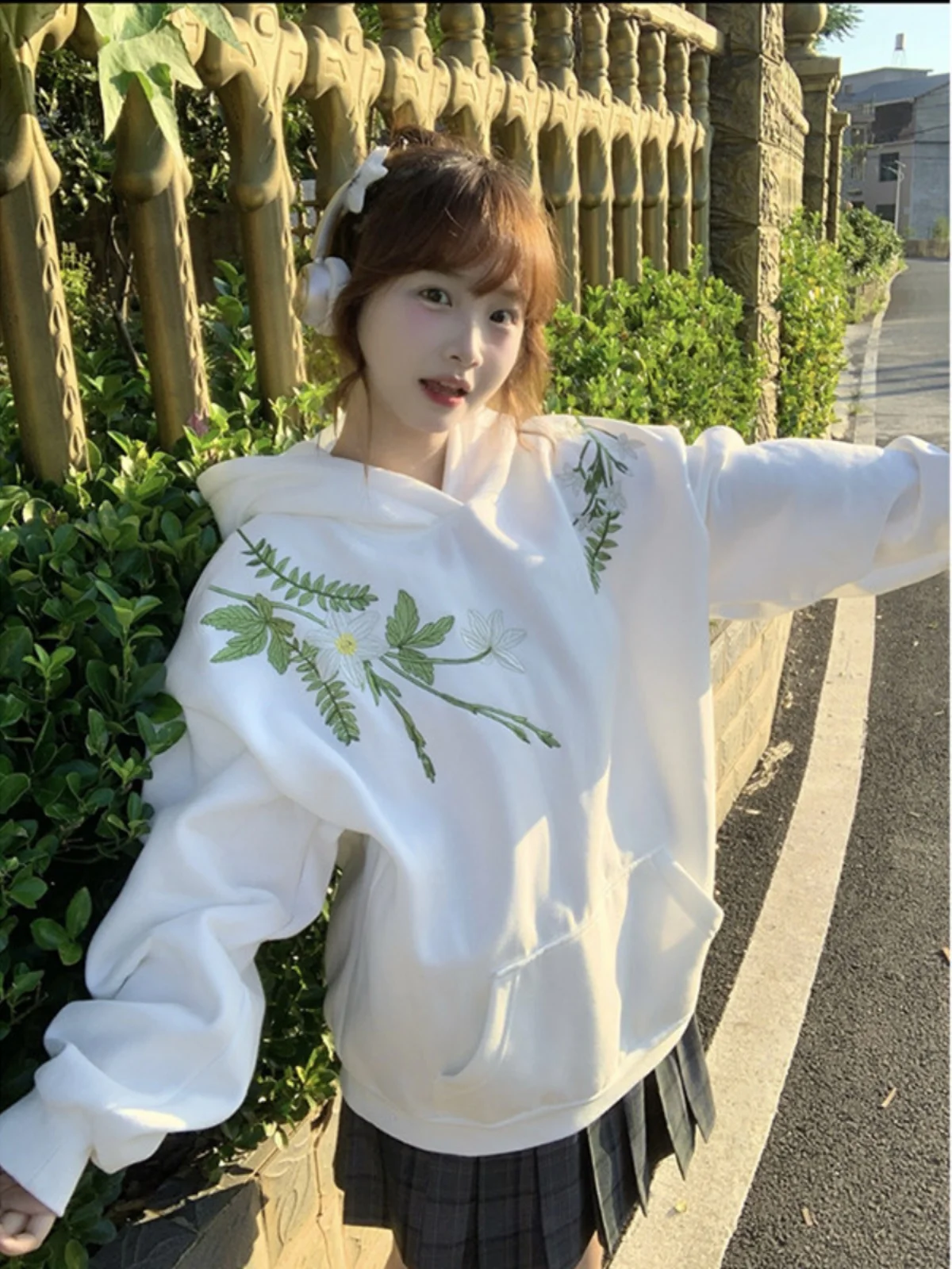 

New Chinese Sle Embroidered Sweatirt ex Autumn Winter Design Unique Couple Hoodie Lazy Sle Outerwear Long Sve