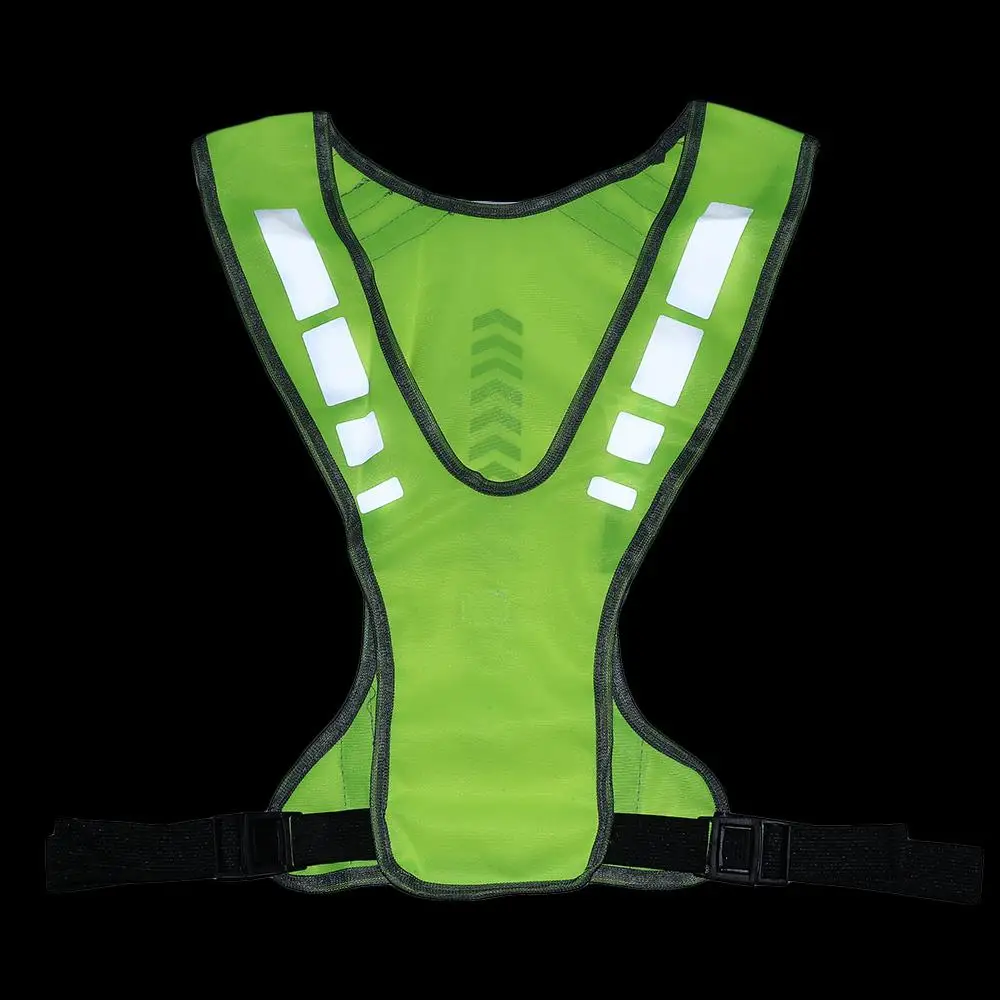 Unisex Sports Reflective Bicycle Harness Night Running Jogging Vest Protective Vest