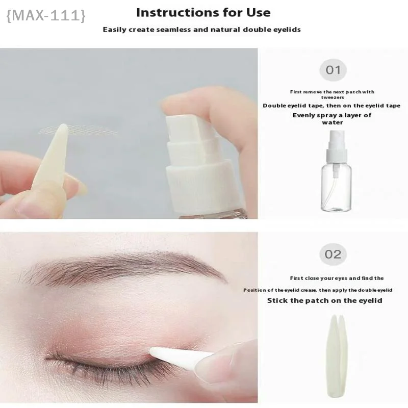 Verstellbares doppeltes Augenlidband aus Spitzennetz (144–960 Stück), atmungsaktives transparentes Netz-Augenklappe, dezente Schönheits-Augenlid-Anpassung