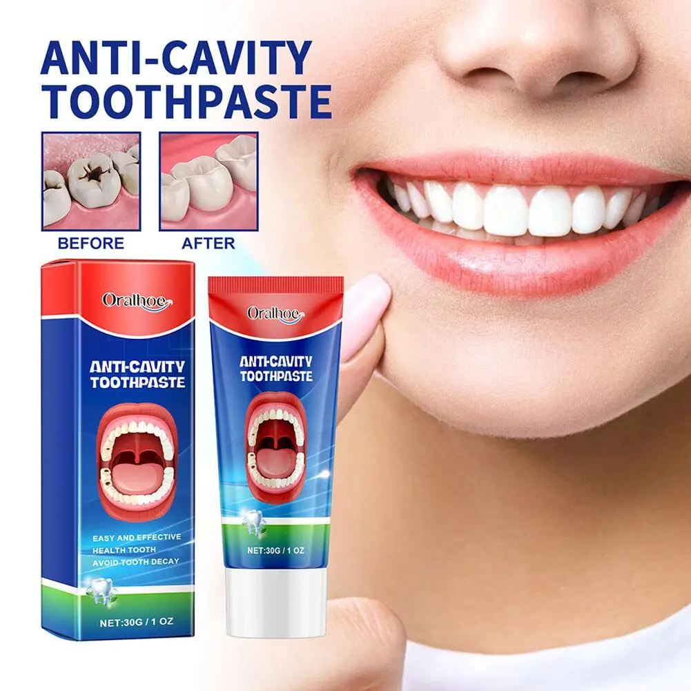 Dentifrice Anti-Cavité pour Blanchiment des Dents, 30g, Nouveau Soin Dentaire, SAF, J5W5