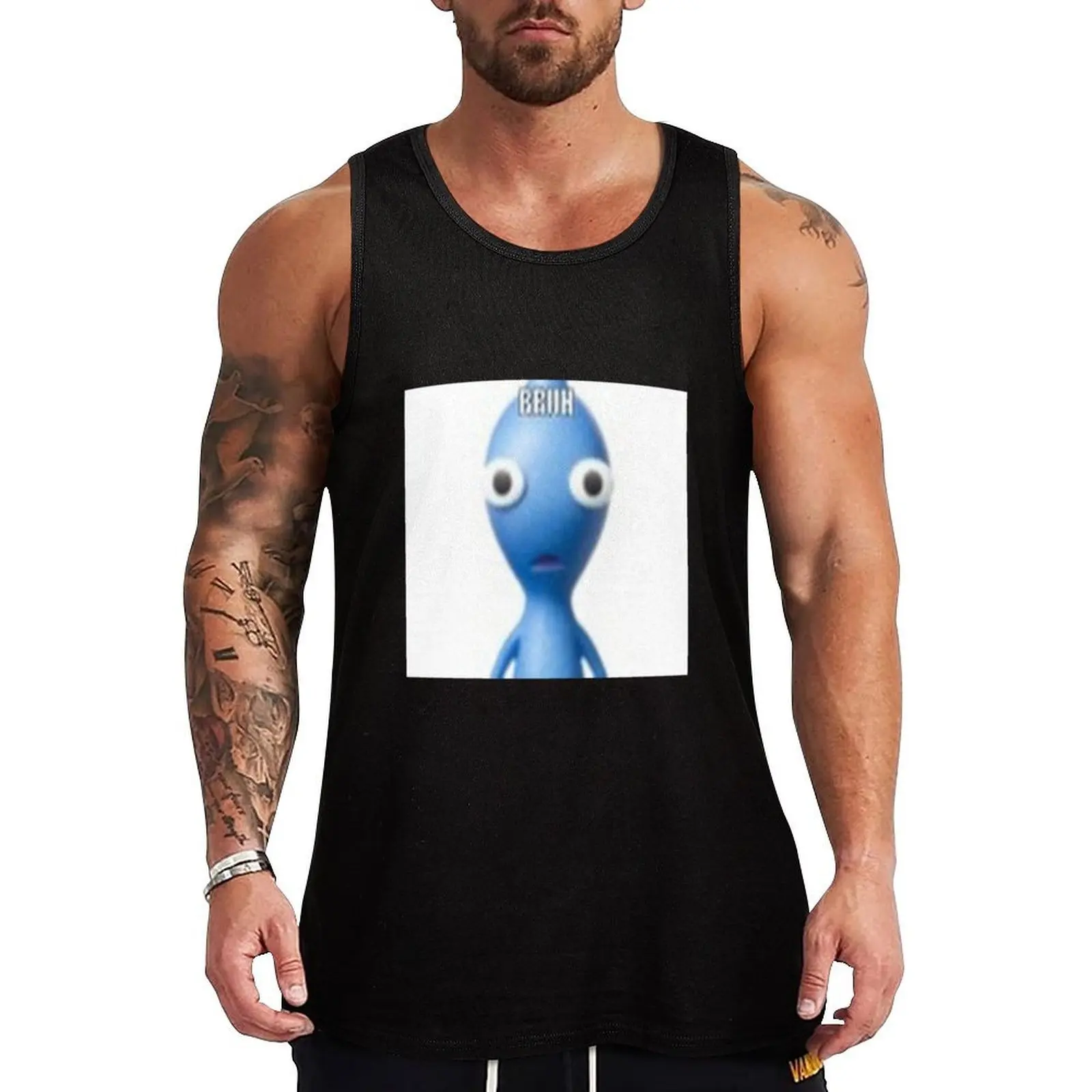 

BRUH Pikmin 2 Tank Top Men's gym articles bodybuilding men clothes Men's singlets Top