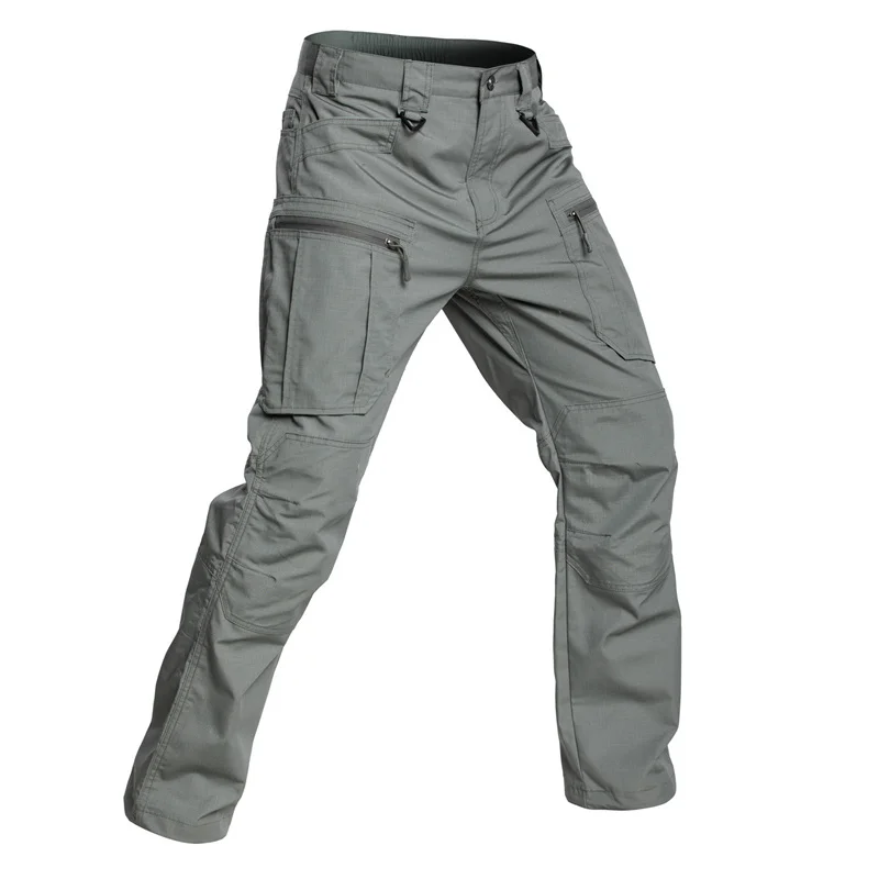Men's IX10 Tactical Pants Spring adn Autumn Water Repellent Wear Resistant Military Combat Cargo Pants with Multi Pockets