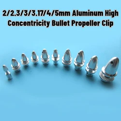 1Pcs Φ2/2.3/3/3.17/4/5mm Aluminum High Concentricity Bullet Propeller Clip Holder Fixture Clamp Adapter For 2-8MM Motor Shaft