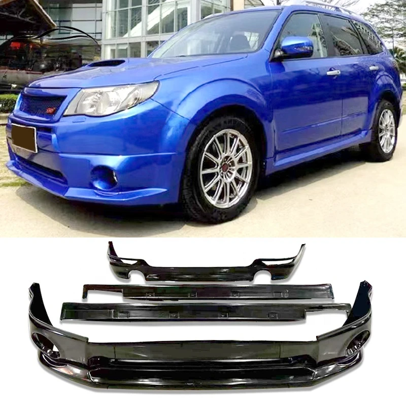 Car Body Kit For Forester sh5 Model Front Lip Rear Lip Side Skirts ABS Plastic High Material