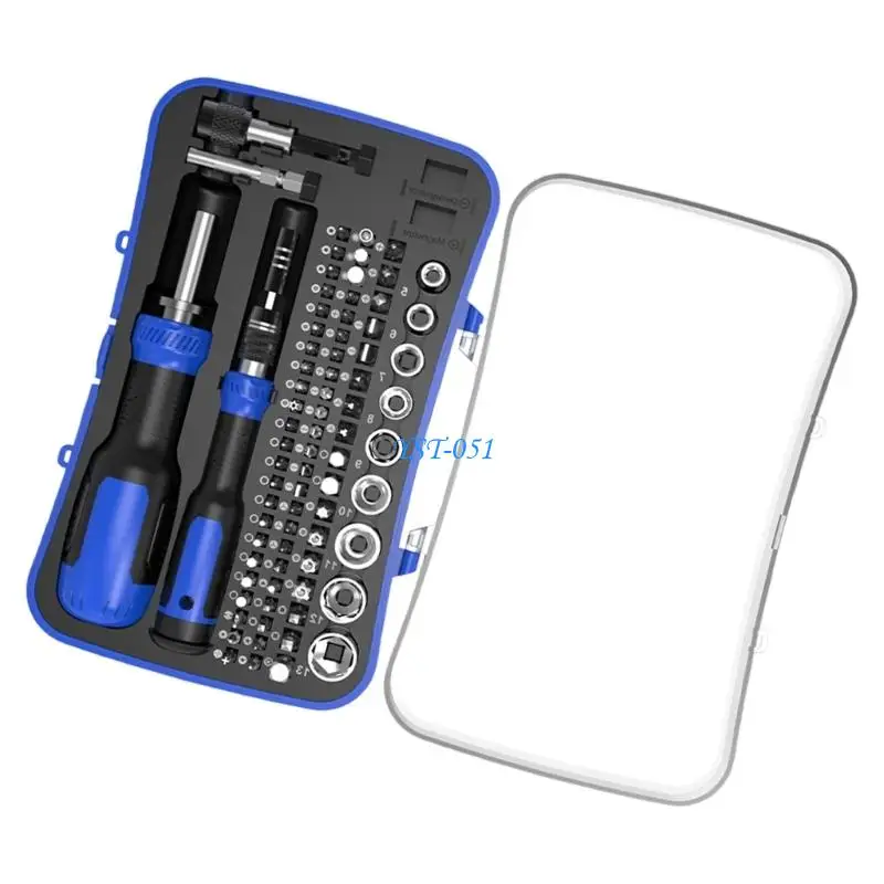 E15A 180 Flexible Rotating Handle Ergonomic Nonslip Grip Ratcheting Screwdriver Feature Alloy Gear System For Tight Space