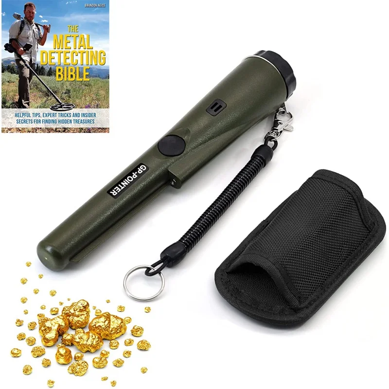 

Metal Detector Portable Waterproof Handheld Detector Treasure Metal Finder Probe Detectors with Holster, Pinpointer Detectors