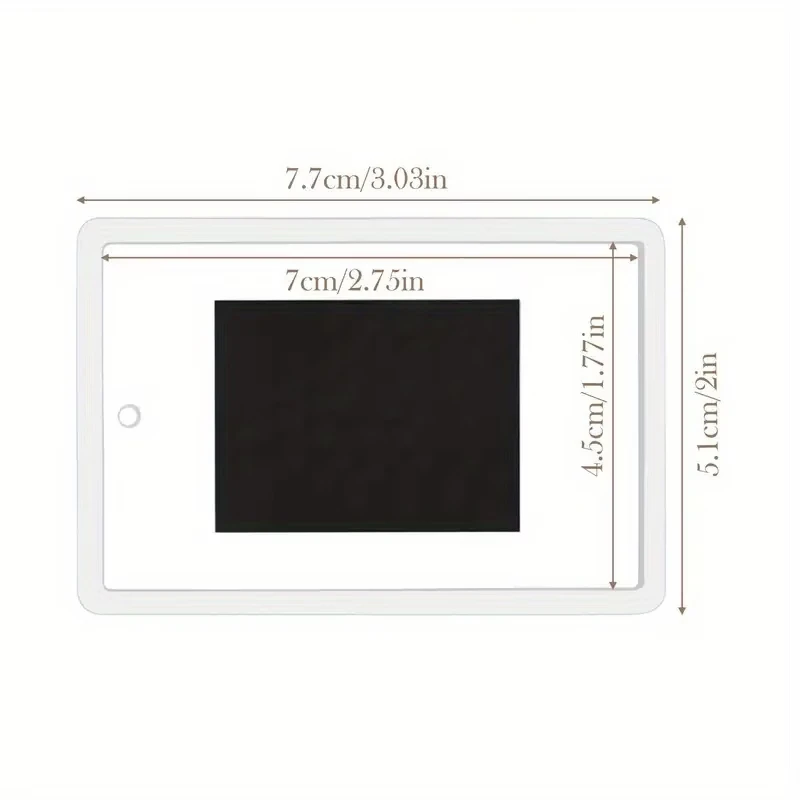 12 Blank Photo Frames with Refrigerator Magnets, Mini Magnetic Fridge Frames,Semi-Transparent Acrylic Blank Fridge Photo Magnets