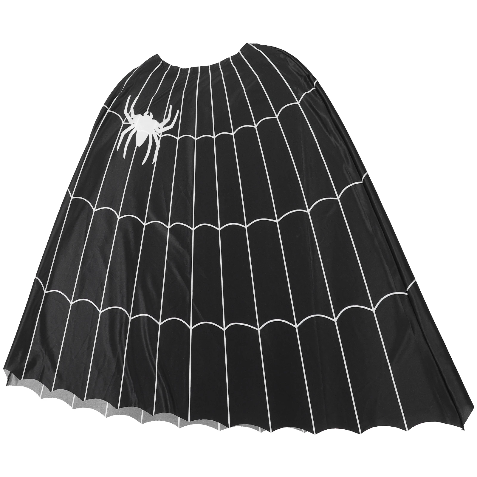 Halloween Vampire Costume Cape Cosplay Party Spider Cloak Fabric Hooded Cape Masquerade Birthday Gift for Costume Lovers