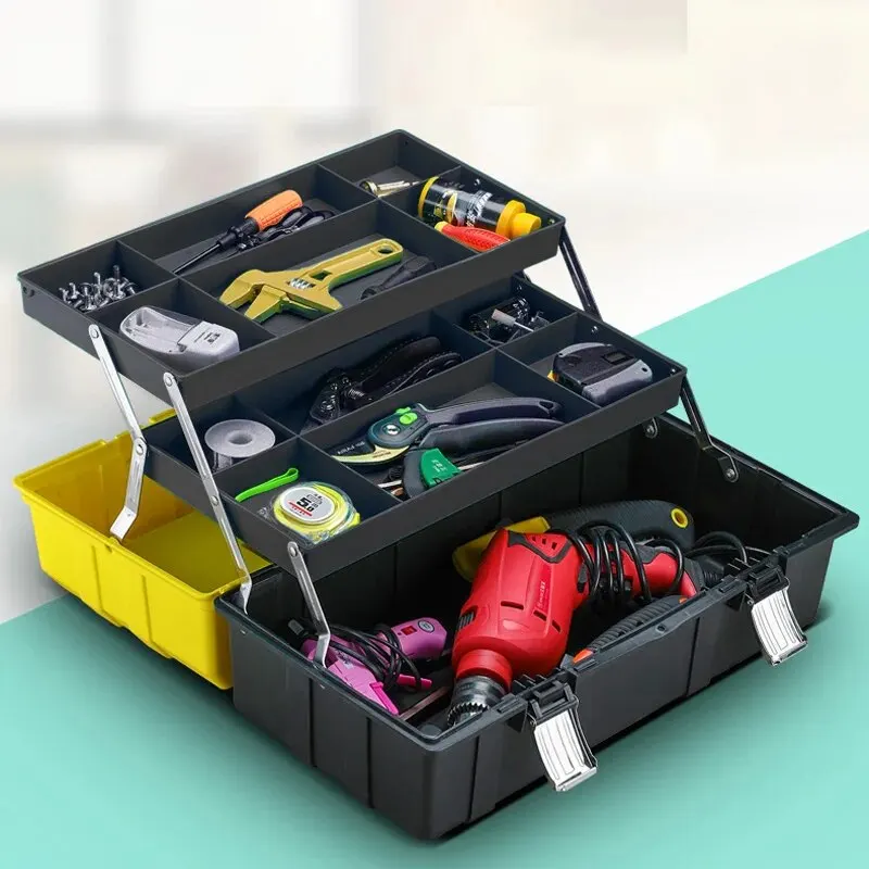 Airaj hardware toolbox set kunststoff dicke kombination koffer, elektriker bohr aufbewahrung sbox, au