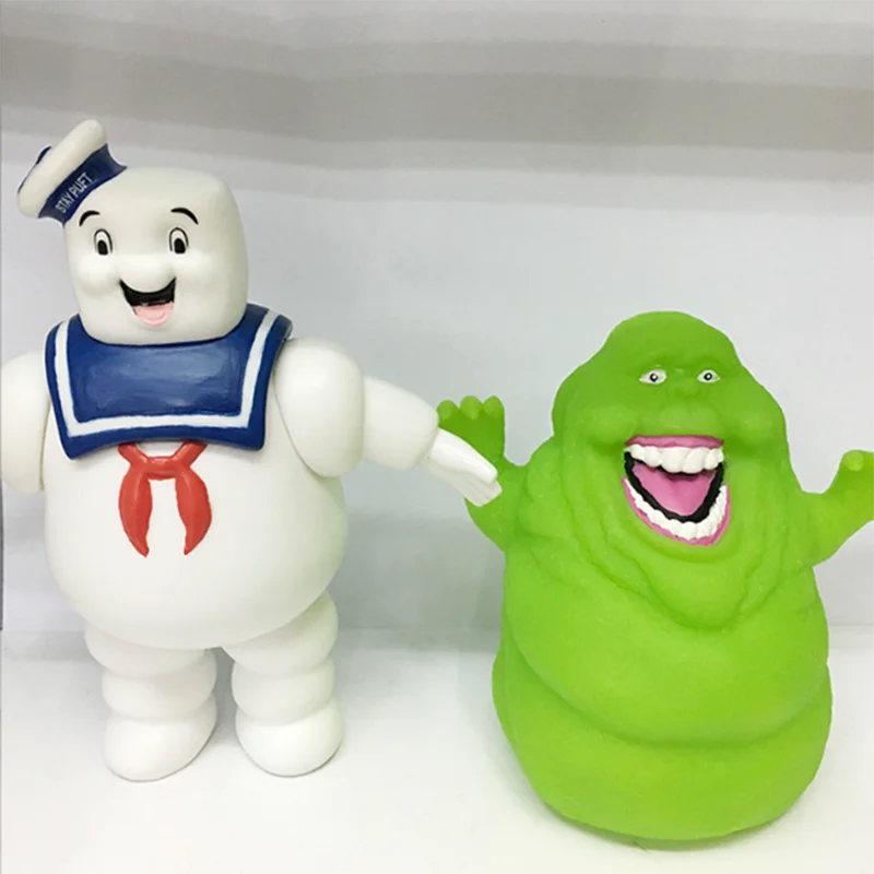 Anime Ghostbusters action figure Marshmallow Green Ghost model sailor action figure toy Kimono Miku figurine