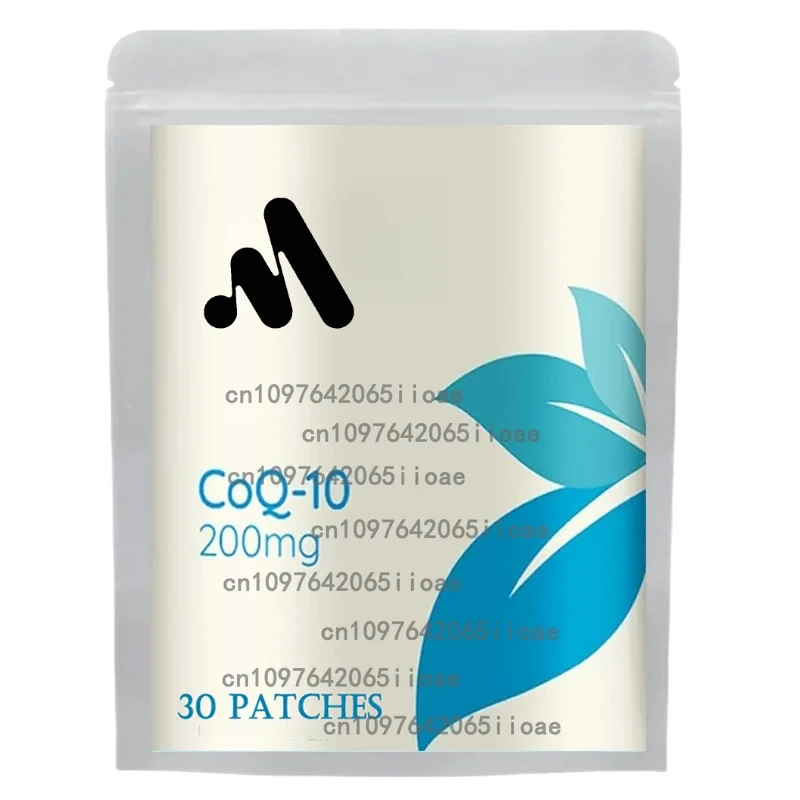 30 Patches Quick Absorption CoQ10 Transdermal Patches Powerful Antioxidant for Heart & Brain Health and Energy Production