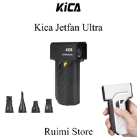 KICA Jetfan Ultra 45m/s Compressed Air Duster Electric Blower LED Lights Portable Cordless 116000 RPM Rechargeable 4000mAh