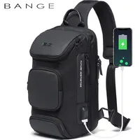 Bange Fashion men's luxurious chest bag Comfortable and breathable male messenger bag Crossbody Shoulder Bags