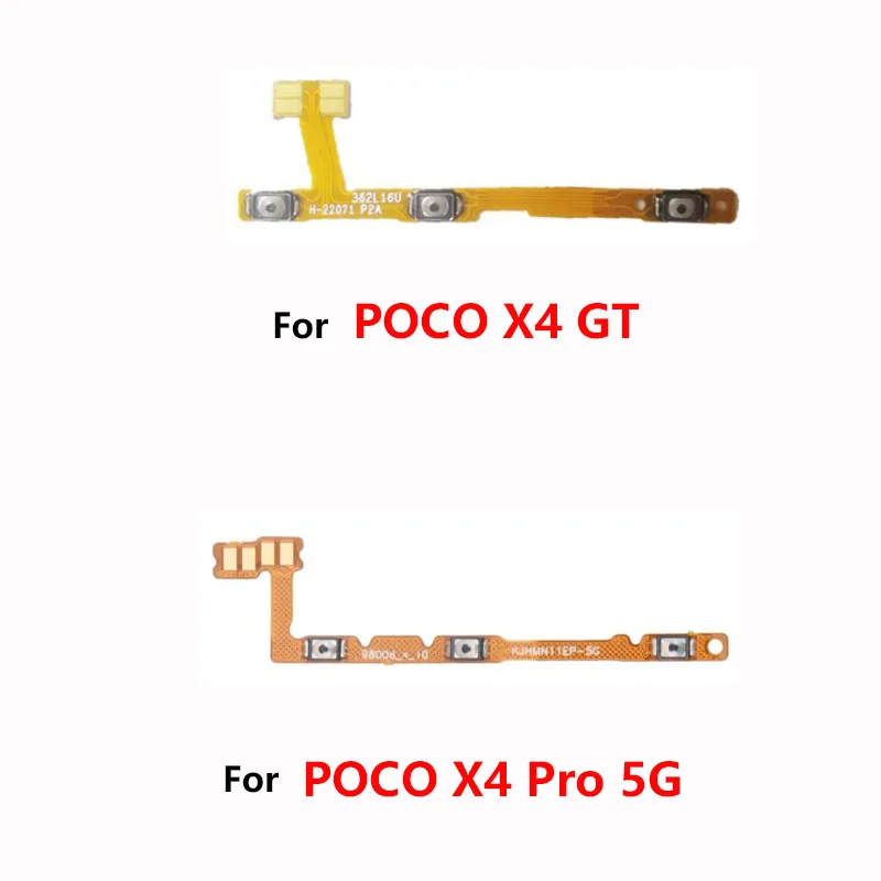 

For Xiaomi Mi Poco X4 GT X4 Pro 5G Power Volume Button Flex Cable Side Key Switch ON OFF Control Button Repair Parts