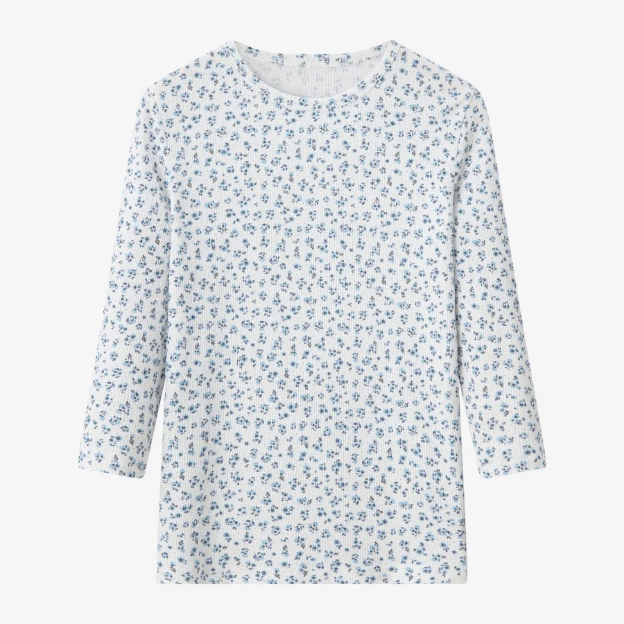 חולצת ריב פרחונית