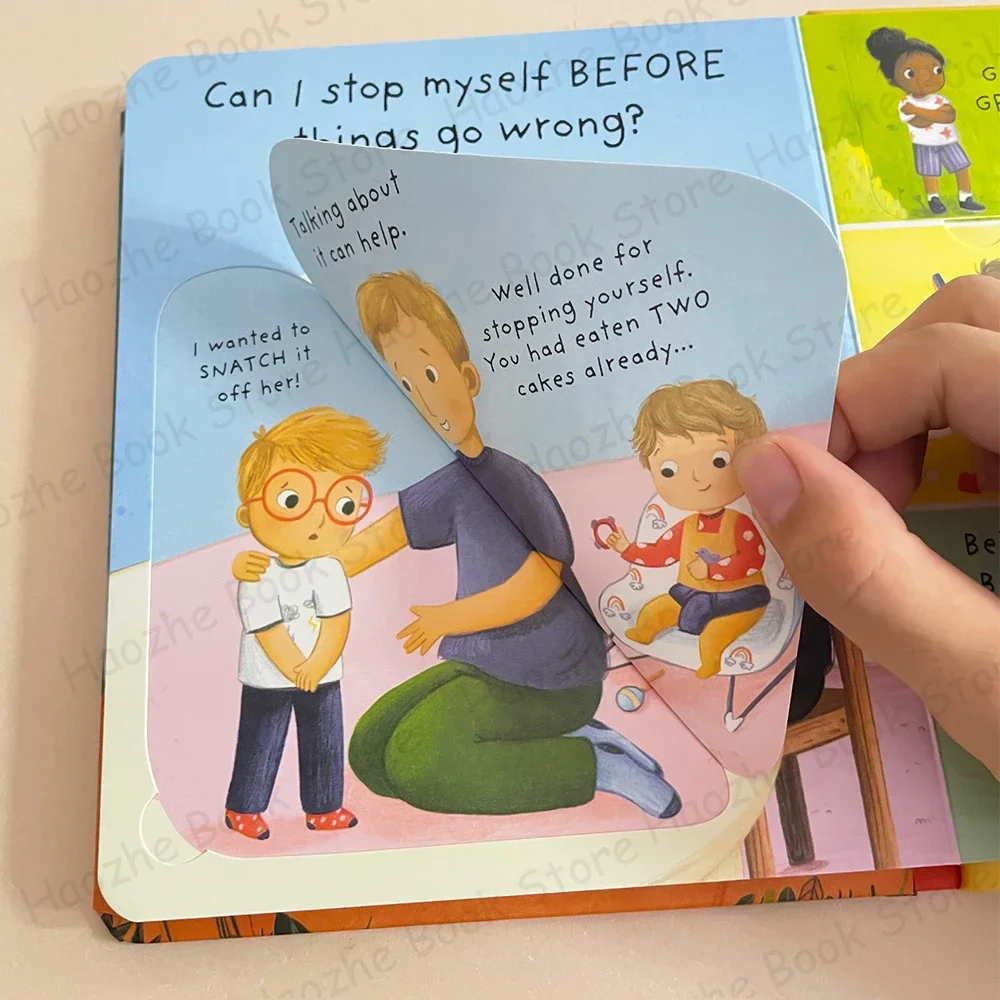 Usborne Lift The Flap أسئلة وأجوبة أولًا جدًا لماذا أقول آسف؟ كتب مصورة ثلاثية الأبعاد للأطفال كتب إنجليزية للأطفال #6