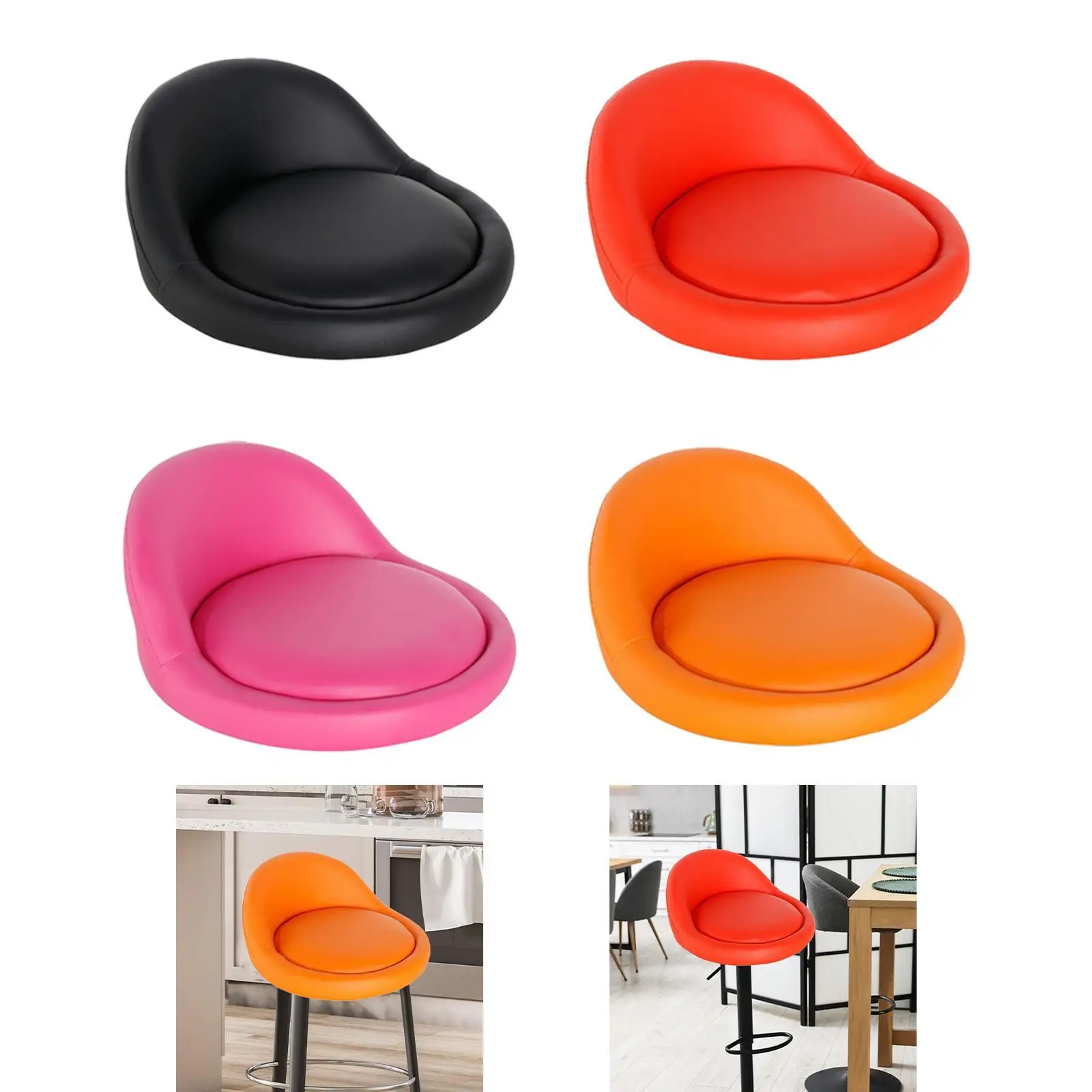 Salon Bar Stool Seat Cushion, Chair Cushion, Easy to Clean, , for Kitchen, Easy Installation for Barbershops And
