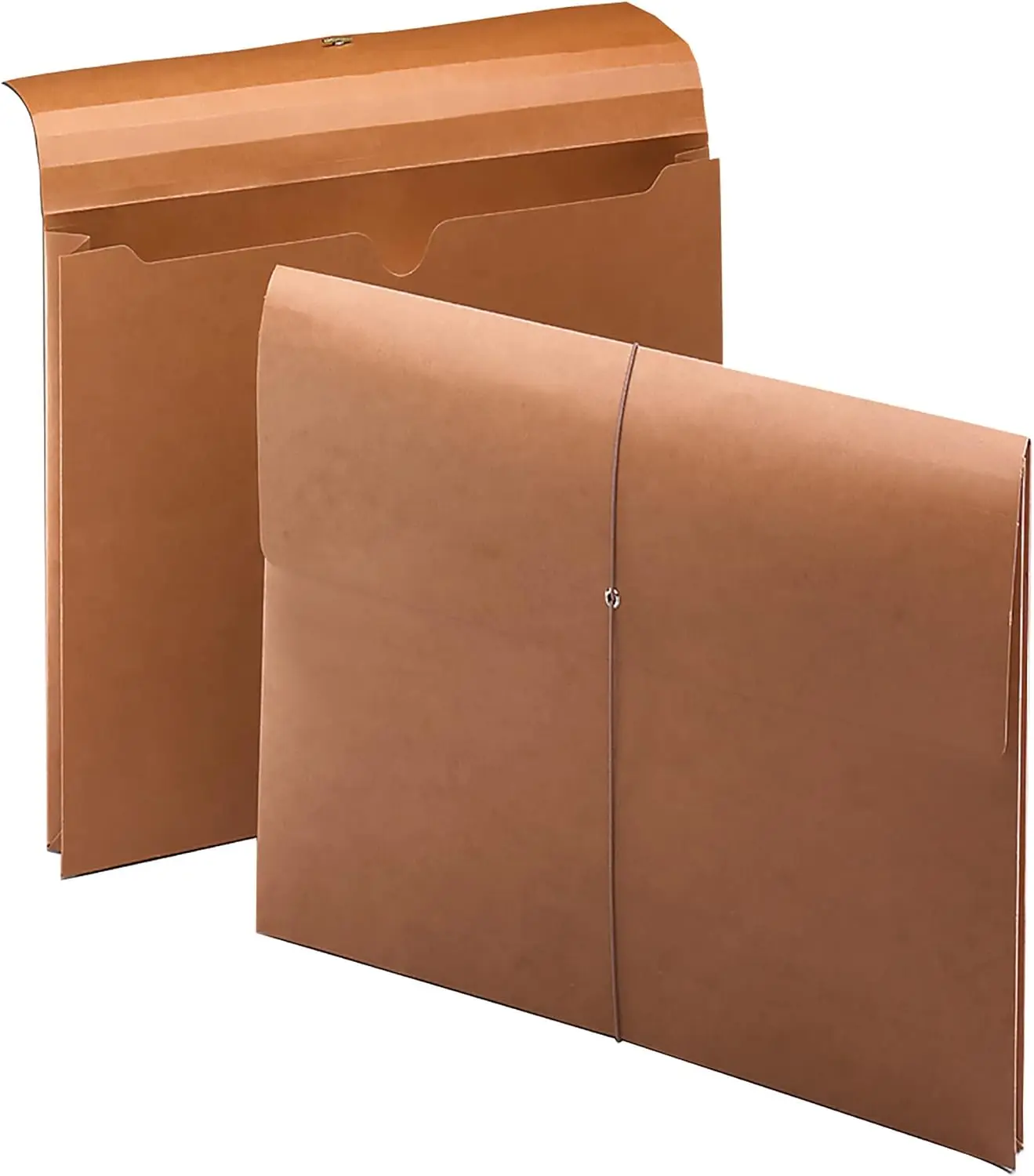 

Папка-портфель для документов из переработанных материалов с клапаном и застежкой на шнурке, расширение на 2 дюйма, формат Letter, Redrope, 10 штук в коробке