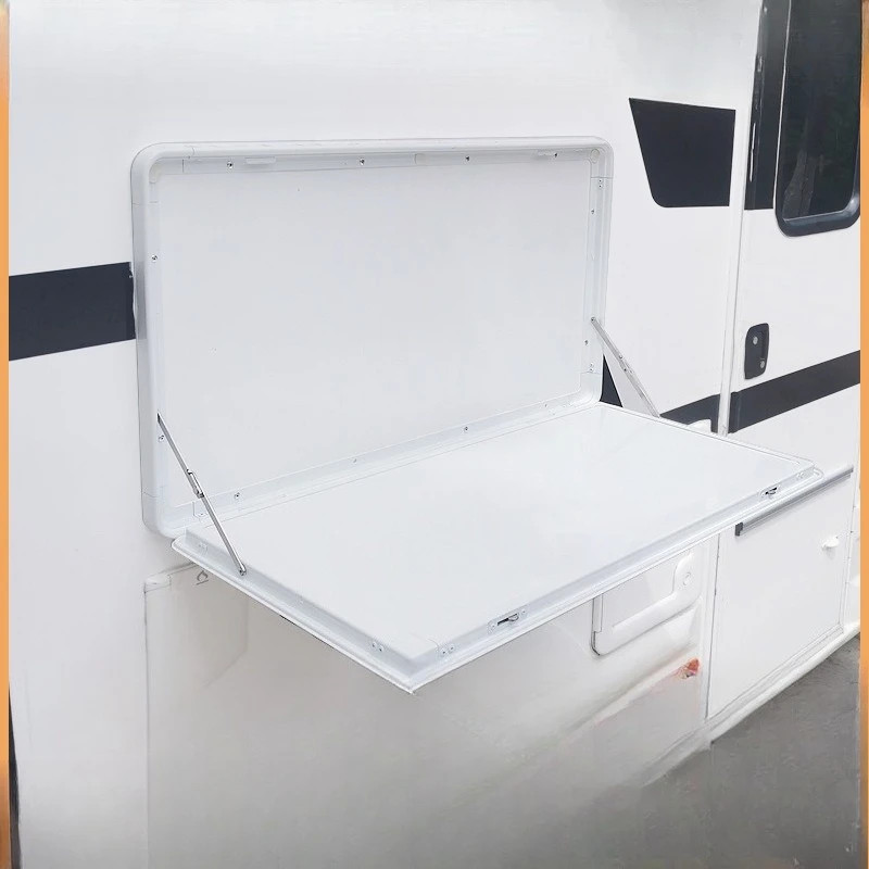 External side-mounted dining board, RV folding table, RV modification Daquan